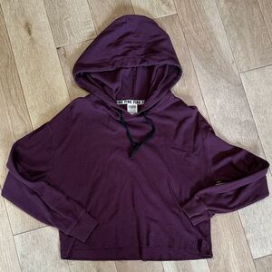 Purple Hoodie Cropped top by PINK